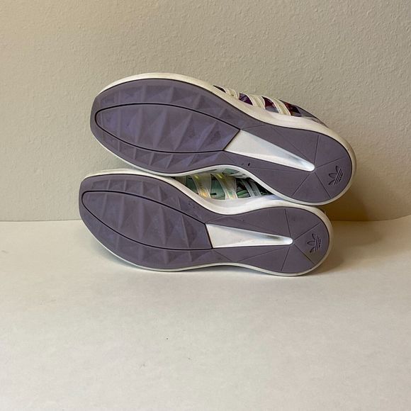 Adidas Women's Sz 7.5 SL Loop Racer Purple Aqua White Multicolor Iridescent Shoe - Picture 8 of 9
